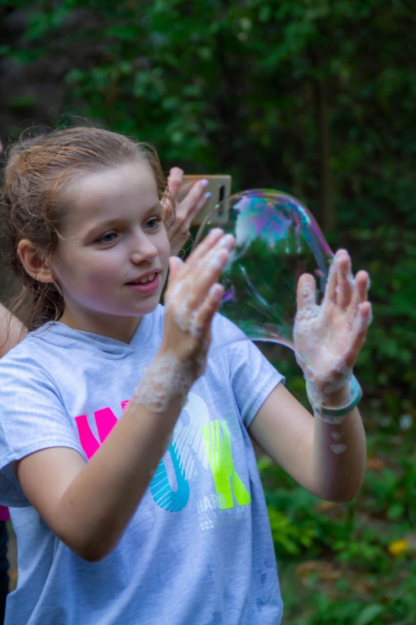 Шоу мыльных пузырей для детей