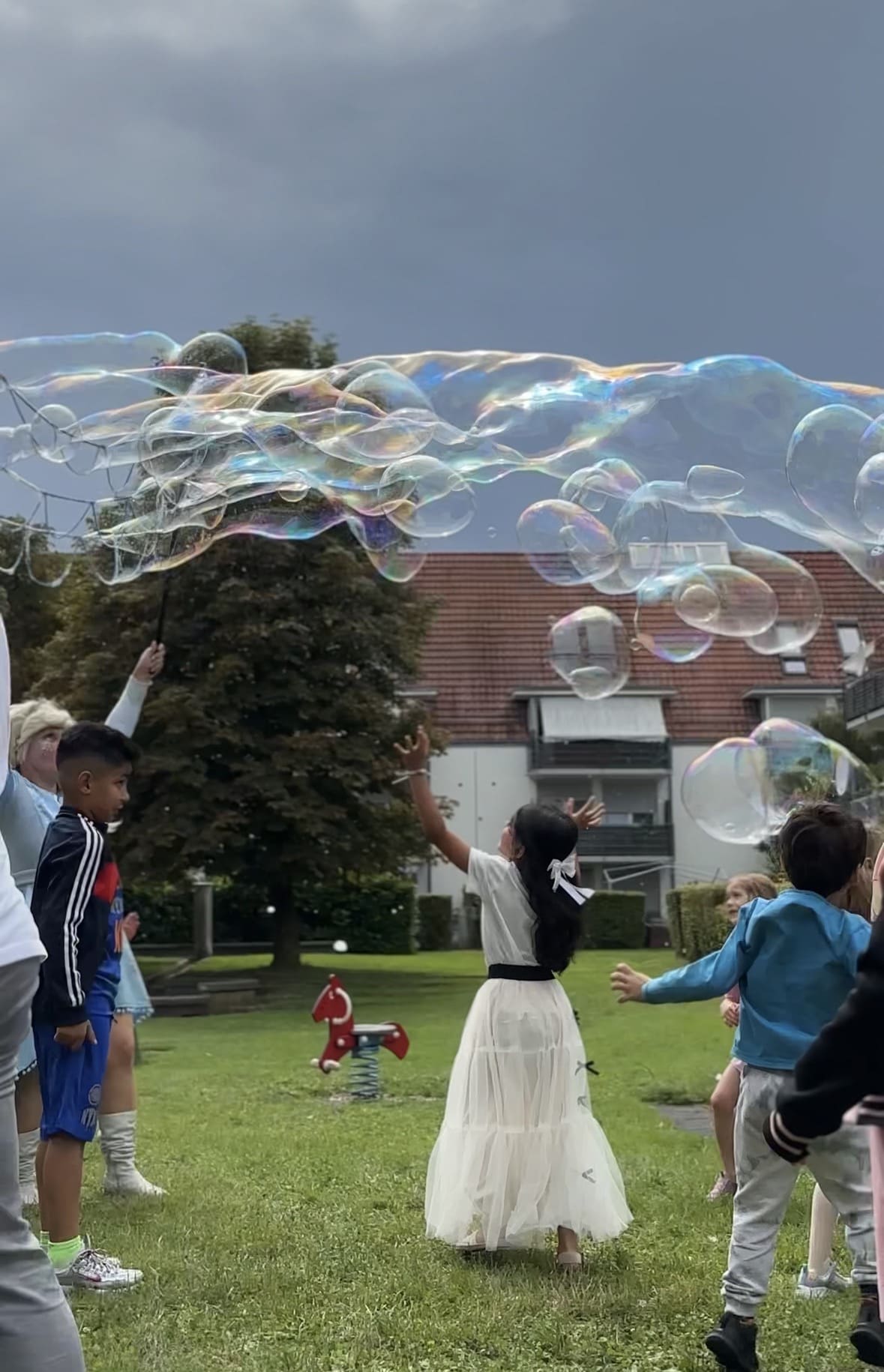 Шоу мыльных пузырей для детей